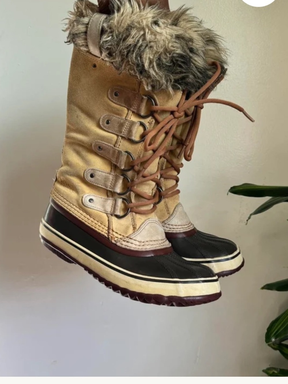 Sorel Women's Faux-Fur Lace-Up Waterproof Winter Boot